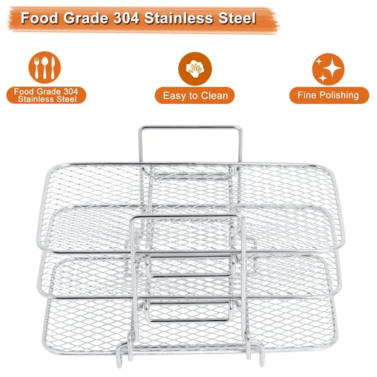 3-tier air fryer insert for even cooking