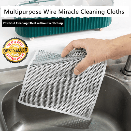 Stainless Steel Scrubber — Effortless Cleanliness Without Scratches (10 pieces)