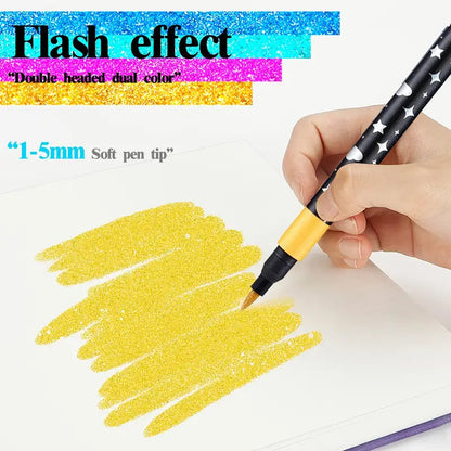Brush Pens – Vibrant Artworks with Sparkling Shine