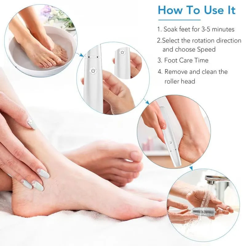 Electric Foot Smoother — Silky Smooth Skin Every Day