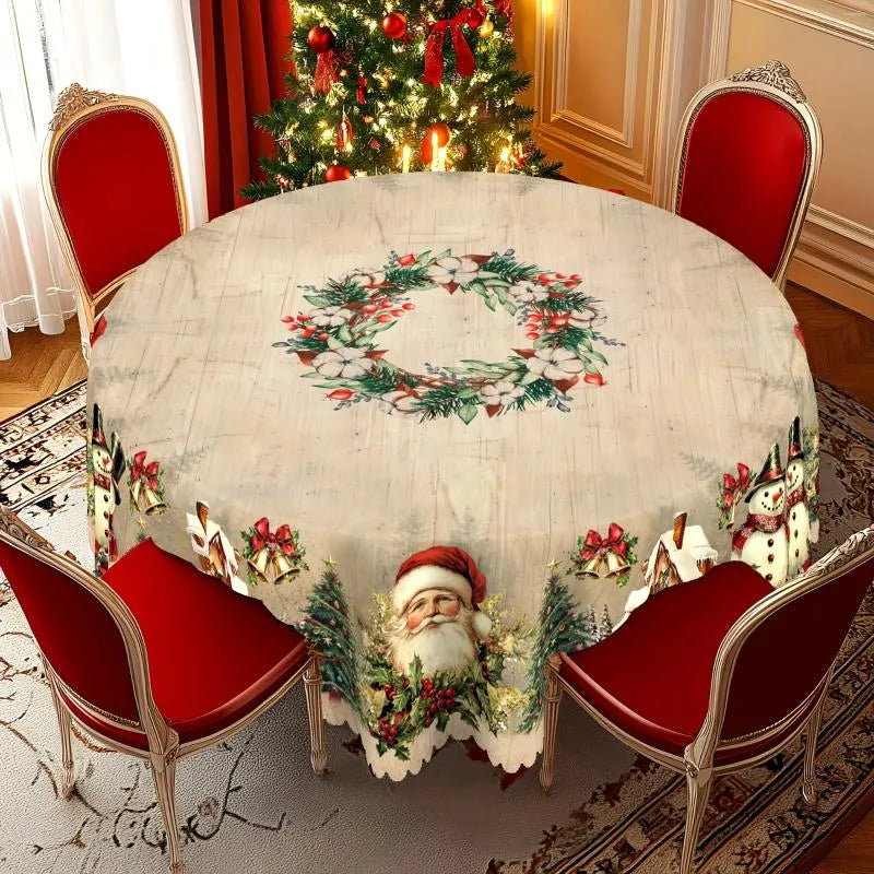 Christmas Tablecloth — Durable, Easy-Care & Colorfast