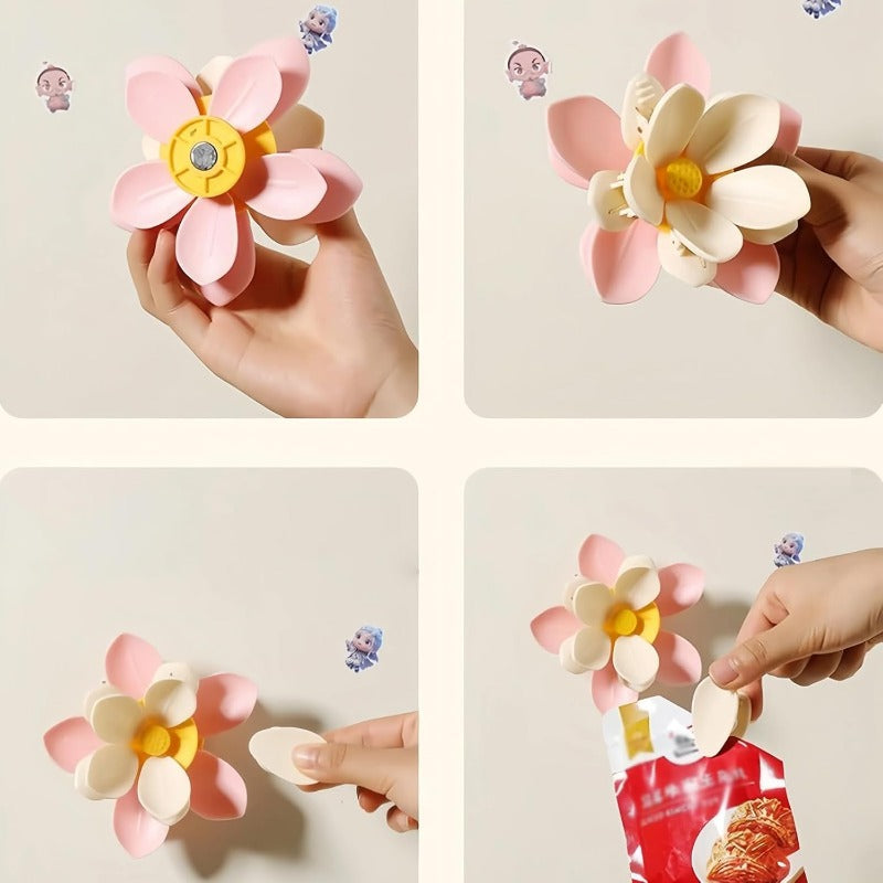 Magnetic Flower Clip — Stylish Organization and Fresh Snacks