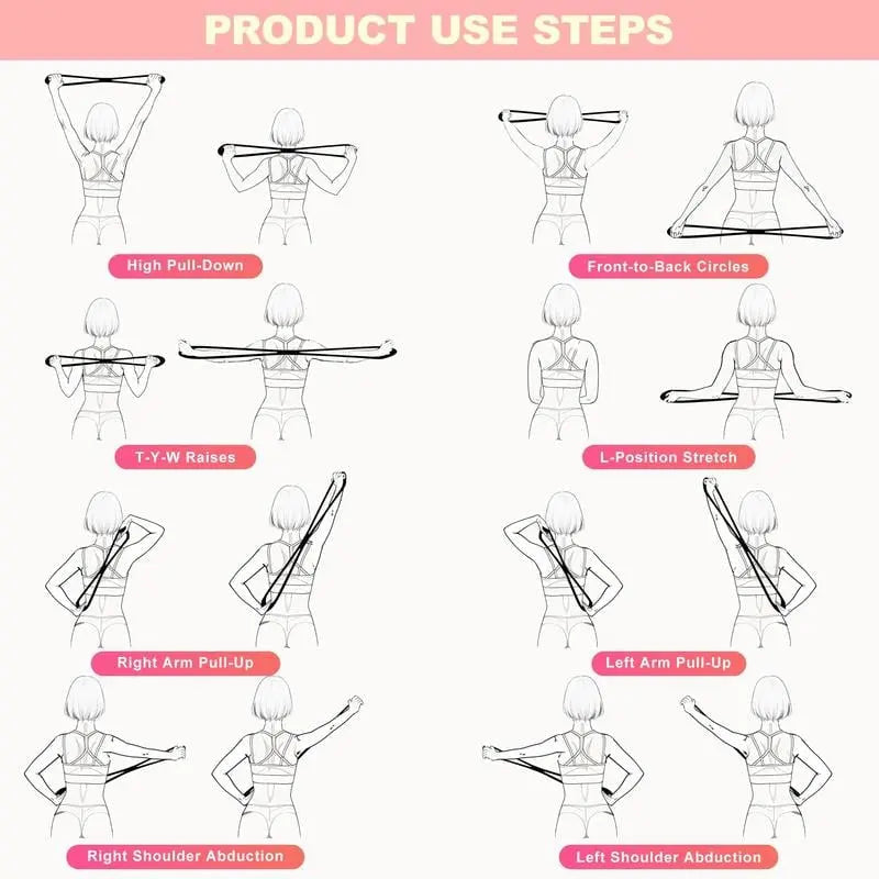 8-förmiges Übungsband zur Haltungskorrektur – für Schultern und Rücken