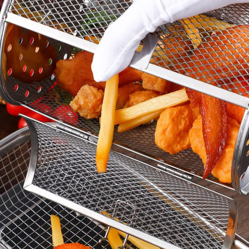Rotisserie Basket for Air Fryers – Evenly Cooked Every Time