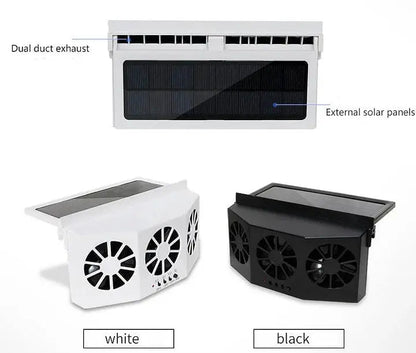 Solar-Powered Car Fan – Wireless & Compact