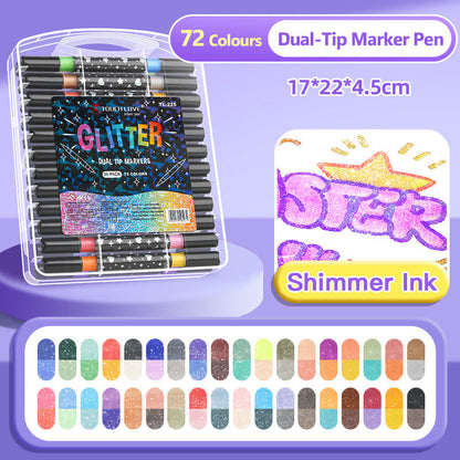 Brush Pens – Vibrant Artworks with Sparkling Shine