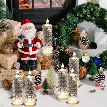 LED Crystal Candle Lights — Sparkling & Romantic Table Lighting Set of 4