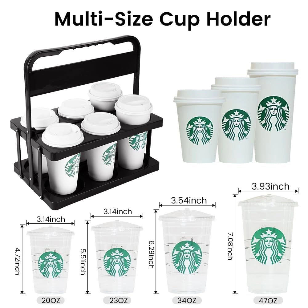 Foldable Drink Holder – Portable Holder for Six Beverages with Reinforced Support