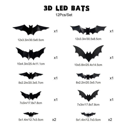 LED-Fledermaus-Dekoration — schaurig-schöne Halloween-Atmosphäre Mivoza Deutschland