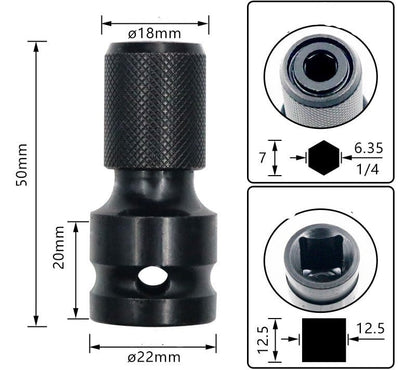 Conversion Head — Fast Bit Change with Secure Hold