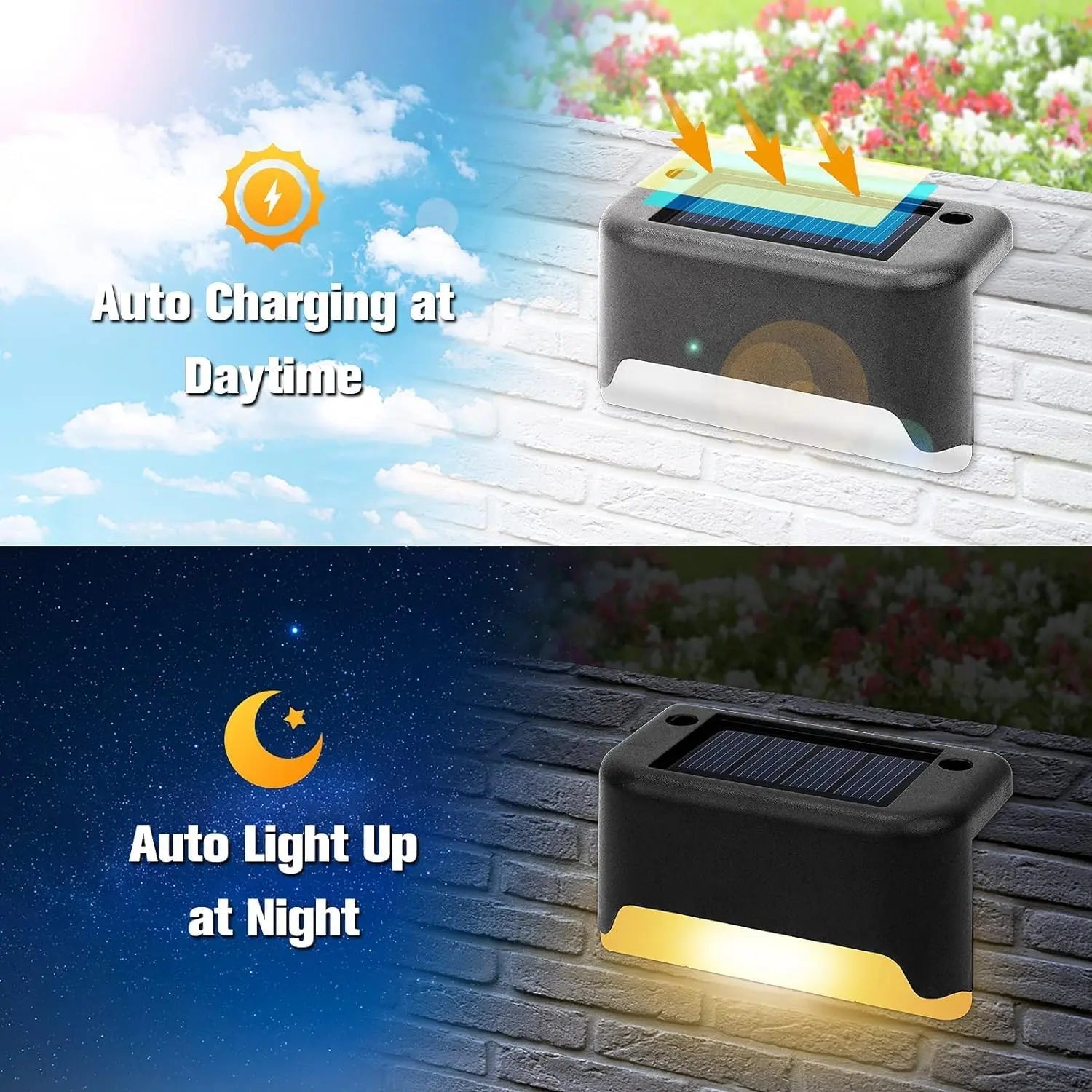 Weatherproof Solar Patio Outdoor Light - Set of 4