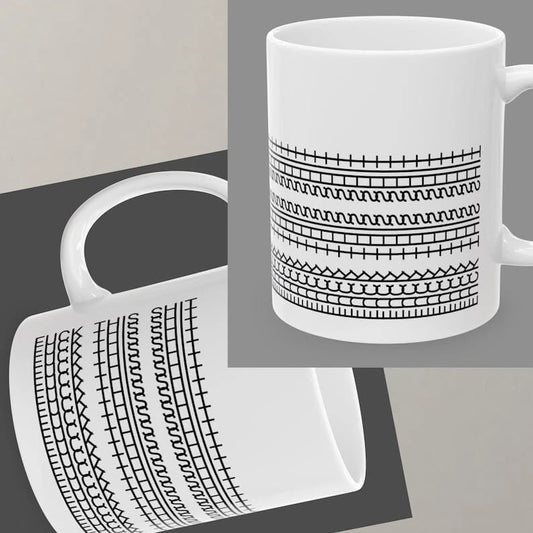 Ceramic Coffee Mug – Hidden Funny Message with Ergonomic Handle