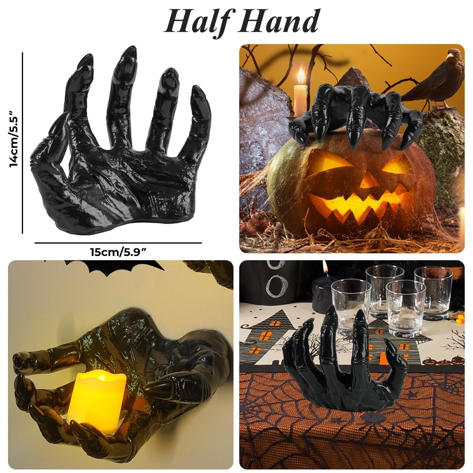 🎃👻Halloween Creepy Wall Mounted Reaching Hands - 3-Pack Decorations(1:1 reproduction) Mivoza Deutschland