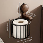Suction Cup Walnut Paper Towel Holder Mivoza Deutschland