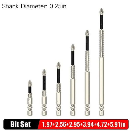Magnetic Screwdriver Bit Set for Precise Work