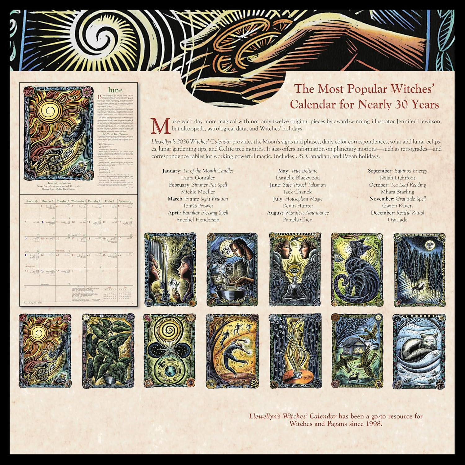 2026 Witches’ Calendar🔮 Mivoza Deutschland