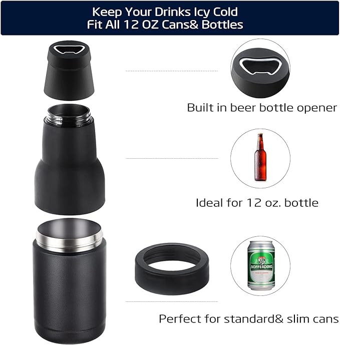 Cooler for Beer Bottles & Cans — Enjoyment Until the Last Sip