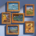 Van Gogh Refrigerator Magnets with 3D Art Details