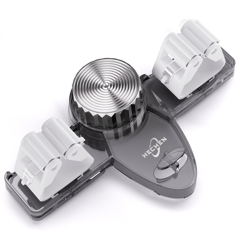 Broom clamp with suction cups - Space-saving wall bracket with adjustable hooks Mivoza Germany