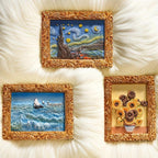 Van Gogh Refrigerator Magnets with 3D Art Details
