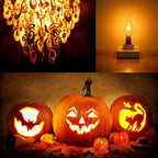 🔥E12 LED Flickering Flame Decoration Light Bulbs -Perfect Ambiance for Halloween Christmas Mivoza Deutschland