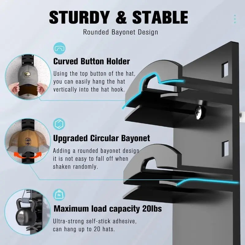 Cap Wall Organizer – Smart Storage for Every Cap Lover