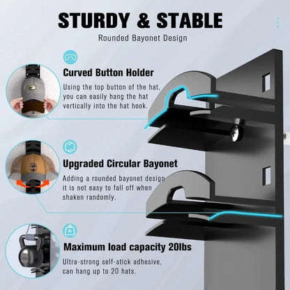 Cap Wall Organizer – Smart Storage for Every Cap Lover