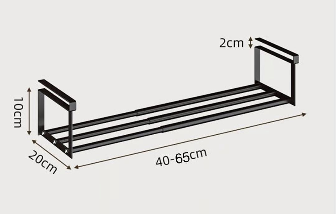 Extendable Cabinet Shelf — Space-Saving Organization in No Time