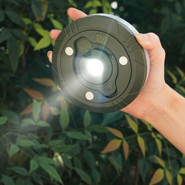 4-in-1 LED Camping Lamp with USB Power Bank
