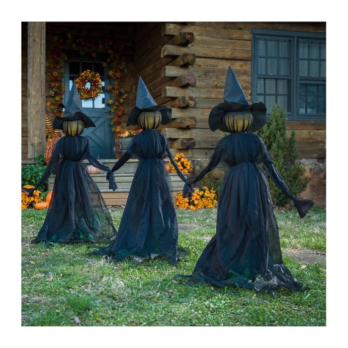 Halloween Witch Garden Stake – Outdoor Water Decoration