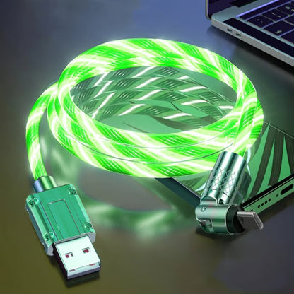 Rotatable Charging Cable — 540° Fast Charging with LED Light