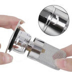 Abflusssieb gegen Verstopfung mit Aufklappfunktion