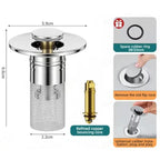 Abflusssieb gegen Verstopfung mit Aufklappfunktion