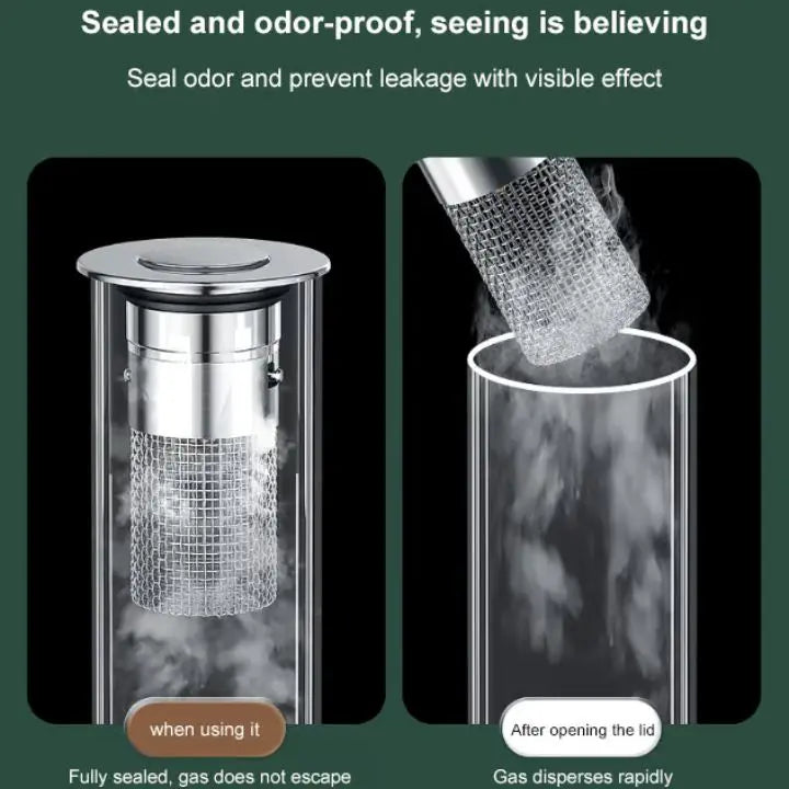 Abflusssieb gegen Verstopfung mit Aufklappfunktion