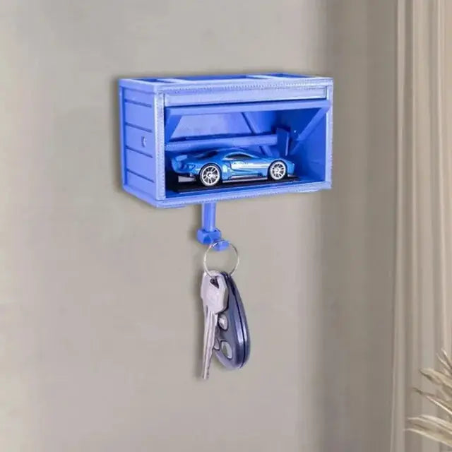 Autoschlüsselhalter im Garagenstil — Lustige und einfallsreiche Schlüsselaufbewahrung