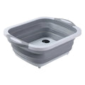 Foldable Washing Bowl with Drain Plug – Space-Saving