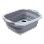 Foldable Washing Bowl with Drain Plug – Space-Saving