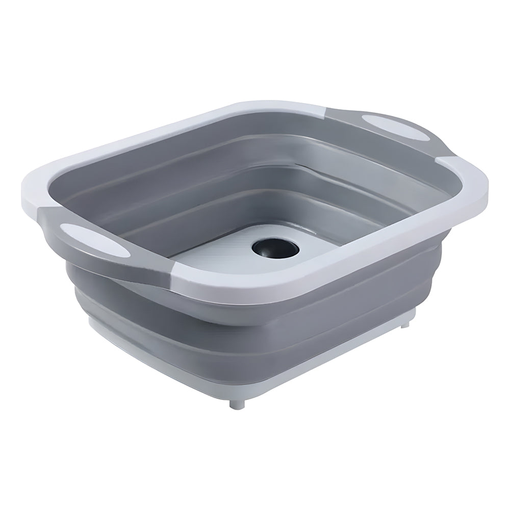Foldable Washing Bowl with Drain Plug – Space-Saving