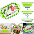 Foldable Washing Bowl with Drain Plug – Space-Saving