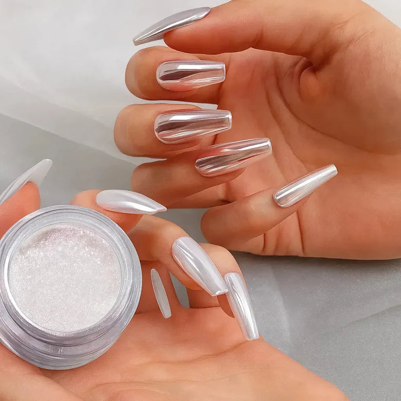 Nail Chrome Powder – Mirror Shine for Lasting Manicures