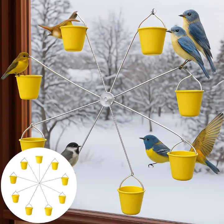 Drehbare Futterstelle für Vögel – Stilvoller Gartenakzent