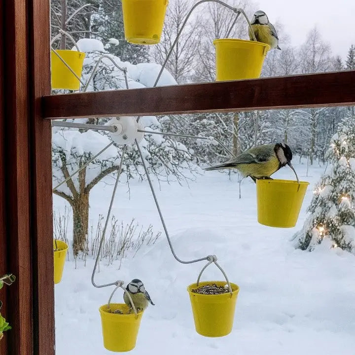 Drehbare Futterstelle für Vögel – Stilvoller Gartenakzent