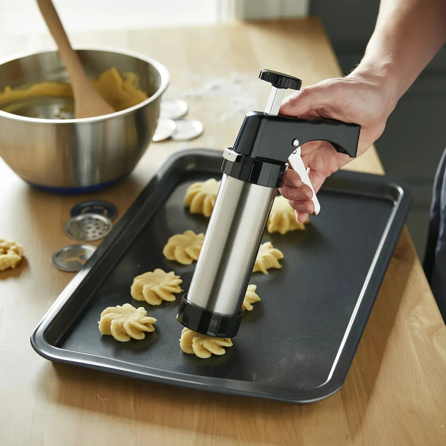 Stainless Steel Cookie Press Set