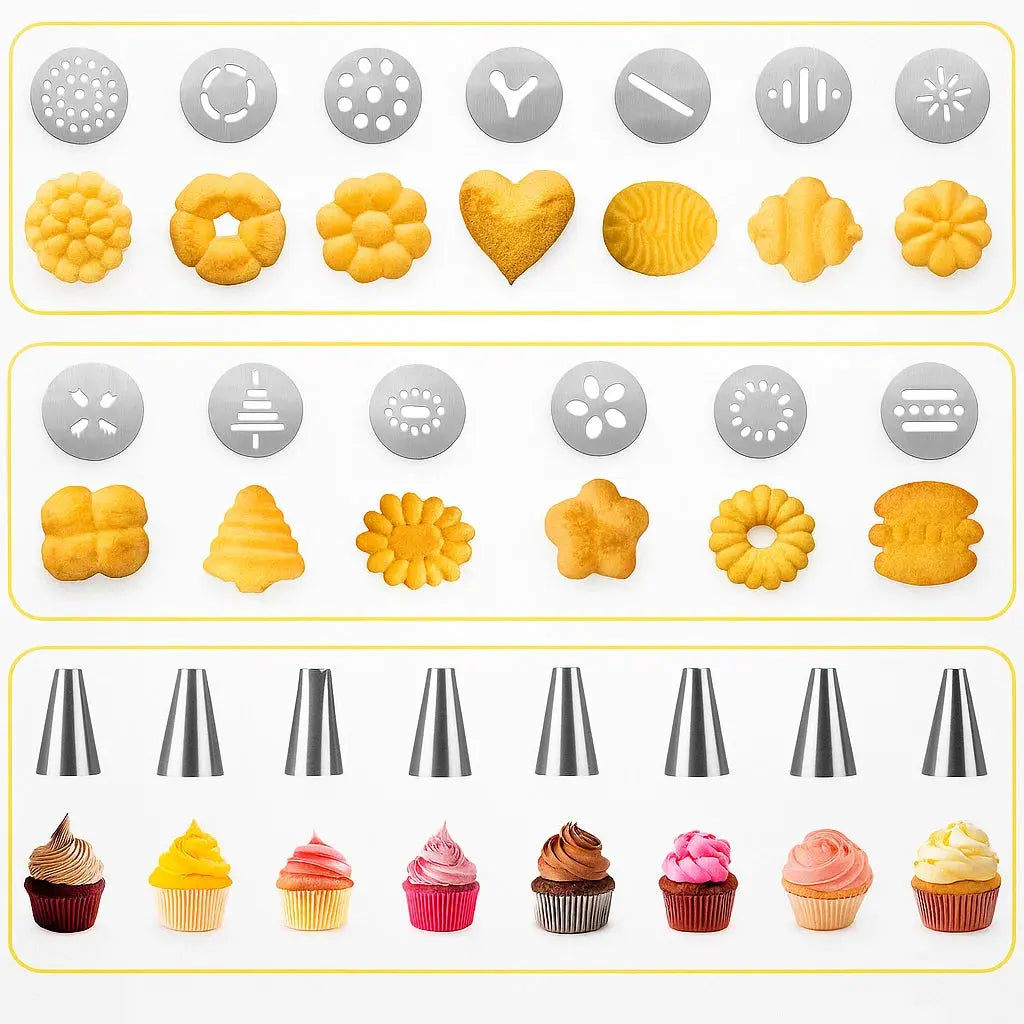 Stainless Steel Cookie Press Set