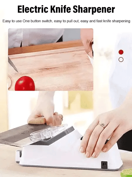 Elektrischer Messerschärfer — Rasiermesserscharfe Klingen in Sekunden