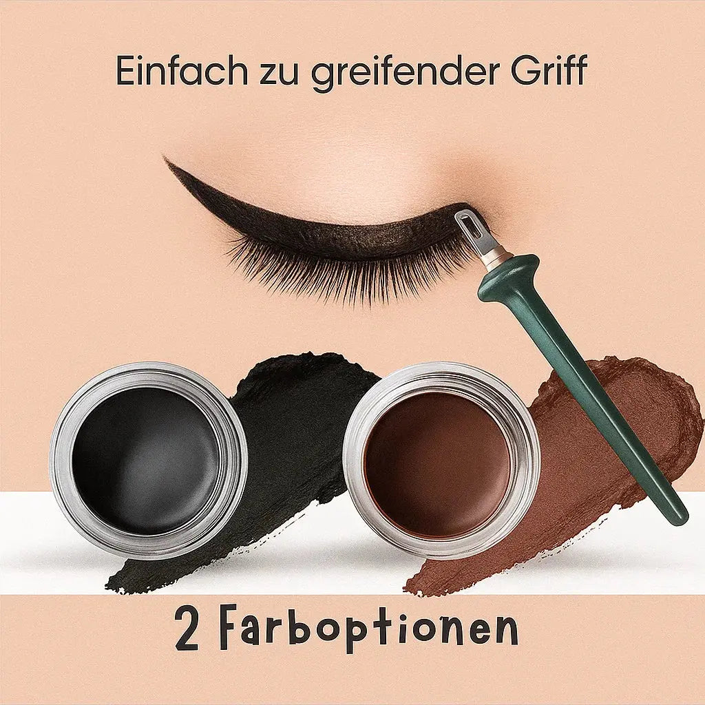 Eyeliner-Set mit ergonomischem Werkzeug und wasserfestem Gel