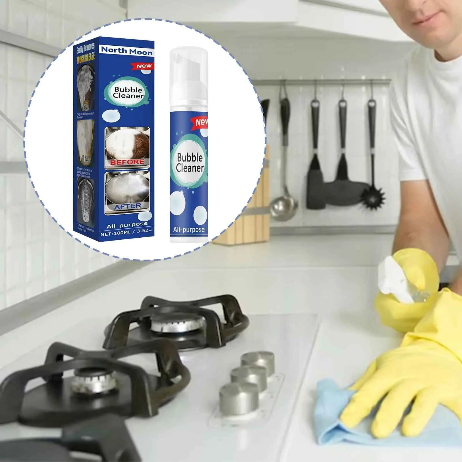 Blasenreiniger – Hartnäckiger Schmutz und Fett lösen sich in SEKUNDEN – Ohne Schrubben!