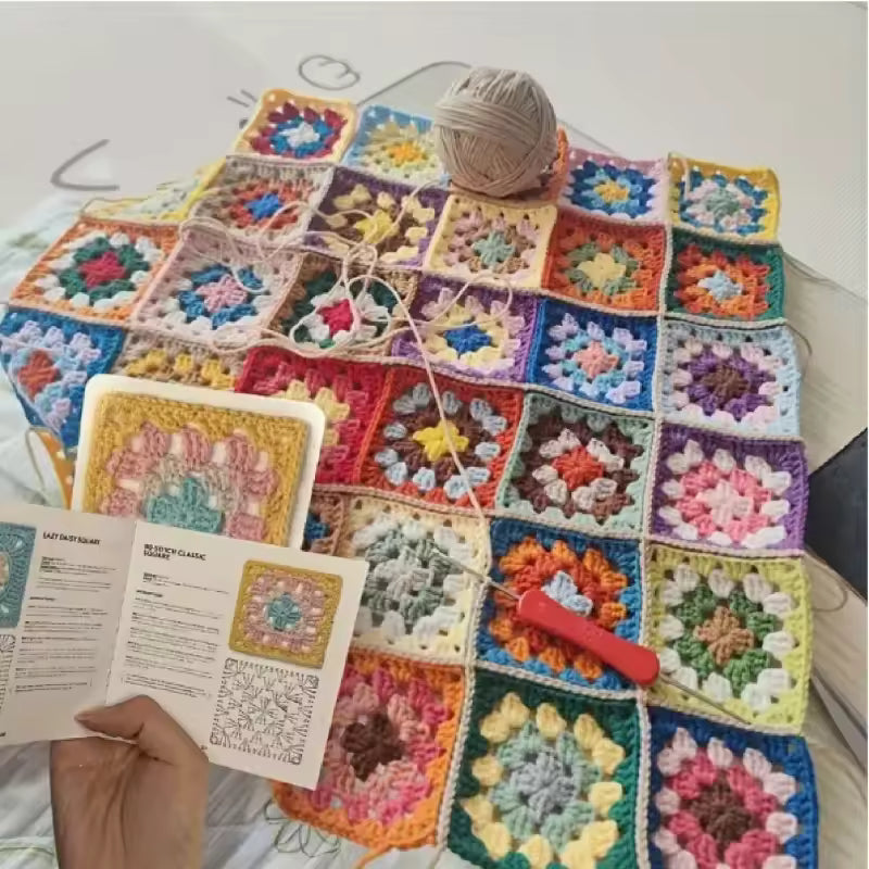 50 Häkelkarten mit farbenfrohen Mustern