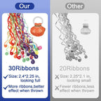 Wurfstreifen aus Papier – Bunte Überraschung ganz ohne Konfettigeschehen (10 Stück)