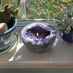 Heilende Kraft Kristallkerze für Entspannung und positive Energie